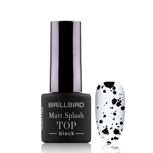 Matt splash top - Black