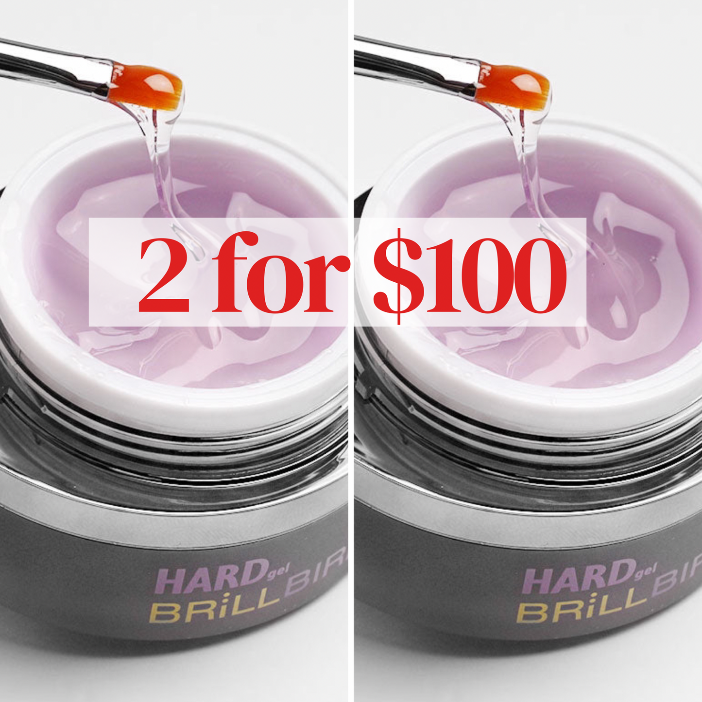 Hard gel 50ml duo (2 for $100)
