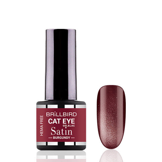 Cat Eye Satin -Burgundy