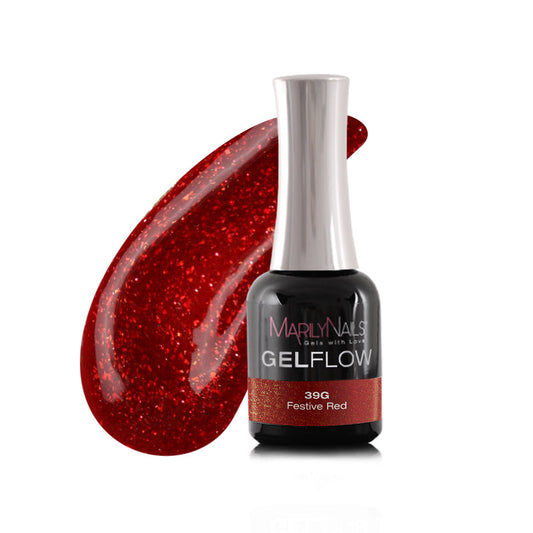 MarilyNails GelFlow - 39g Festive Red