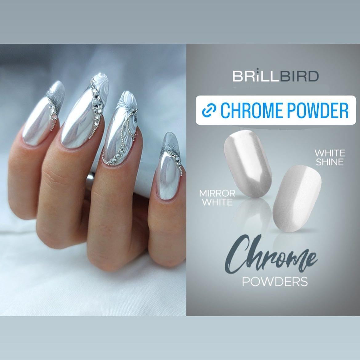 Chrome Powder Mirror White
